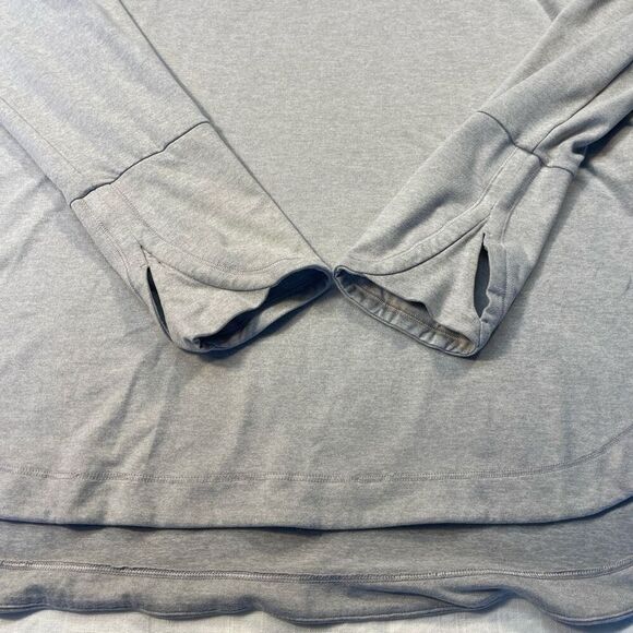 Athleta Gray Long Sleeve Uptempo Ultra Soft Athletic Sweatshirt Hoodie Large - Picture 3 of 9